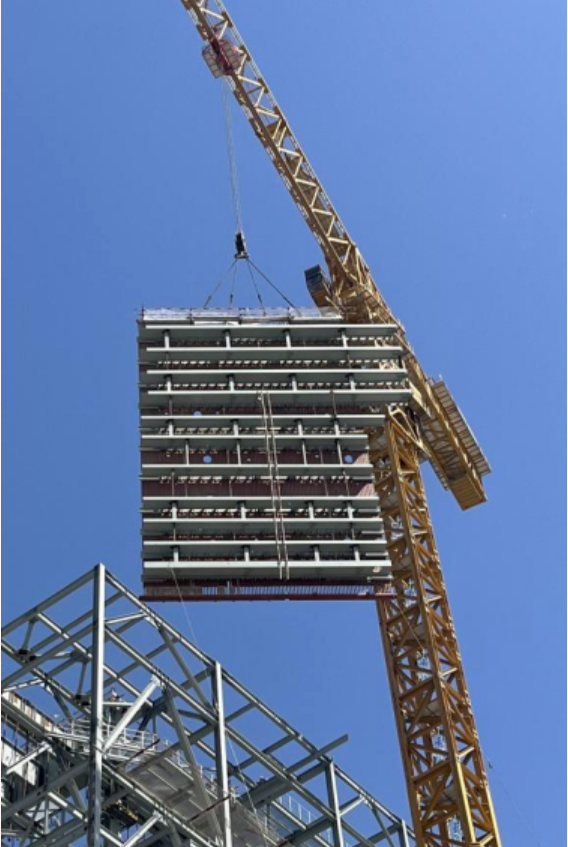 廊坊二期项目3号锅炉受热面开始吊装